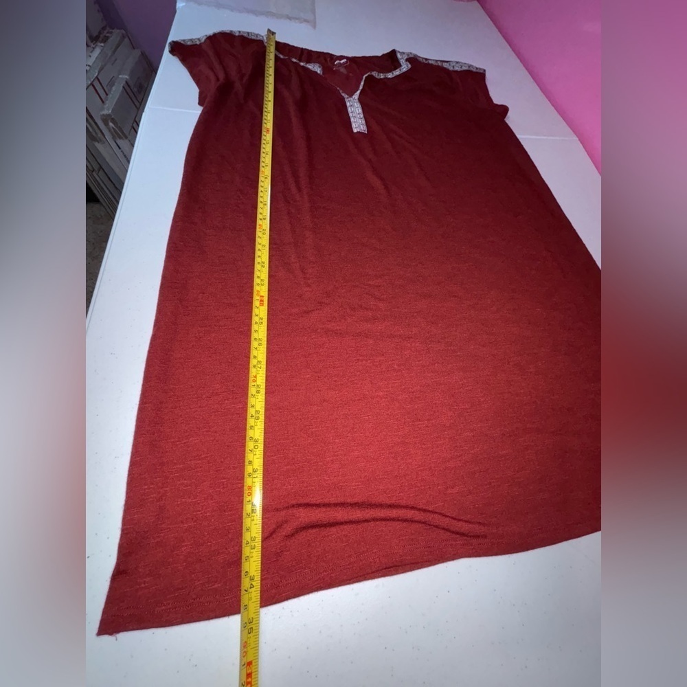 Sonoma Red Midi Dress with Detailed Trim - Picture 6 of 6